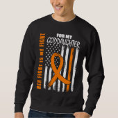 Her Fight Is My Fight Goddaughter Leukemia Awarene Sweatshirt (Vorderseite)
