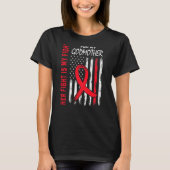 Her Fight is my Fight Godmother Heart Disease Awar T-Shirt (Vorderseite)