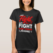 Her Fight Is My Fight Heart Disease Awareness T-Shirt (Vorderseite)