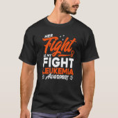 Her Fight Is My Fight Leukemia Awareness Premium T-Shirt (Vorderseite)