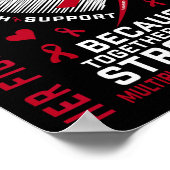 Her Fight Is My Fight Mom Multiple Myeloma Awarene Poster (Ecke)