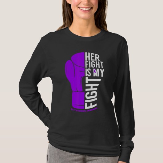 Her Fight is My Fight Rett Syndrome Awareness T-Shirt (Vorderseite)