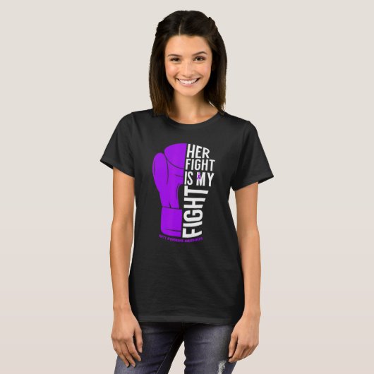 Her Fight is My Fight Rett Syndrome Awareness T-Shirt (Vorne ganz)