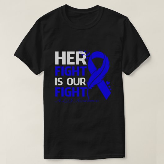 Her Fight Is Our My Fight ALS AWARENESS Ribbon Fea T-Shirt (Design vorne)
