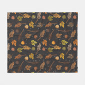 Her Four Seasons – Autumn Pattern Fleecedecke (Vorderseite (Horizontal))