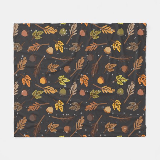 Her Four Seasons – Autumn Pattern Fleecedecke (Vorderseite (Horizontal))