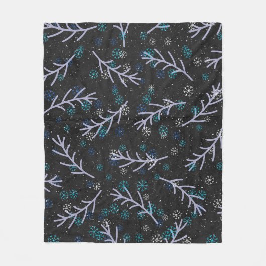 Her Four Seasons – Winter Pattern Fleecedecke (Vorderseite)