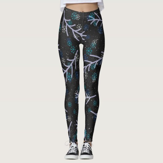 Her Four Seasons – Winter Pattern Leggings (Vorderseite)