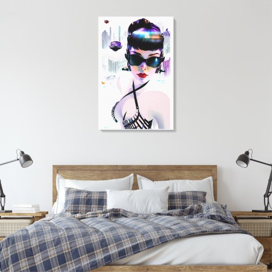 Her Future Peaks Leinwanddruck (Insitu (Schlafzimmer))