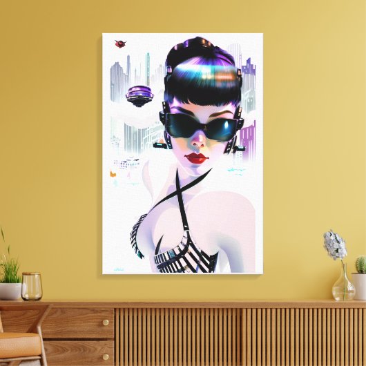 Her Future Peaks Leinwanddruck (Insitu (Wohnzimmer))