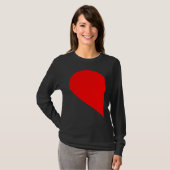 HER HIM HEART PARTNER VALENTINE'S DECORATIONS WOME T-Shirt (Vorne ganz)