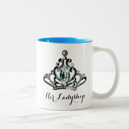 "HER LADYSHIP" Tiara-Tasse Zweifarbige Tasse (Rechts)