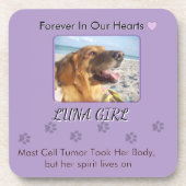 Her Love Lives in Every Step Getränkeuntersetzer (Vorderseite)