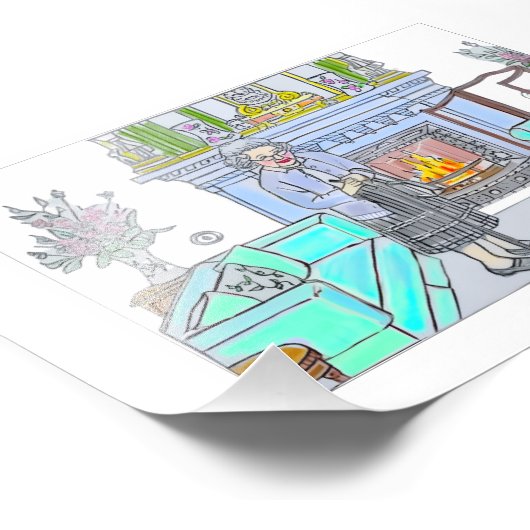 Her Majesty, Queen Elizabeth II Fotodruck (Ecke)