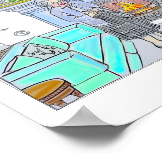 Her Majesty, Queen Elizabeth II Poster (Ecke)