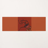 Her Name Is Light Yoga Mat Yogamatte (Rückseite (Horizontal))