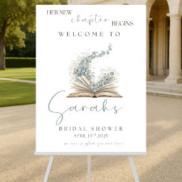 Her New Chapter Begins Bridal Shower Welcome Sign,