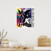 Her New Memphis Design Party Poster (Küche)