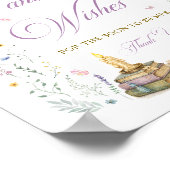 Her Next Chapter Bridal Shower Advice and Wishes  Poster (Ecke)