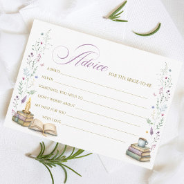 Her Next Chapter Bridal Shower Advice Card Einladung