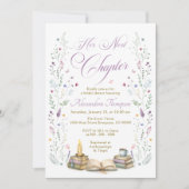 Her Next Chapter Bridal Shower Einladung (Vorderseite)