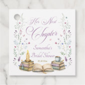 Her Next Chapter Bridal Shower  Geschenkanhänger (Vorderseite)