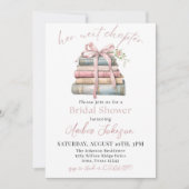 Her Next Chapter Bridal Shower Invitation Template Einladung (Vorderseite)