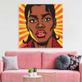 HER Pop Art Leinwanddruck (Insitu (Wohnzimmer))