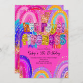 Her Royal Fiveness Birthday Invitation Einladung (Vorne/Hinten)