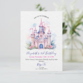 Her Royal Highness Princess Birthday Party Invite Einladung (Stehend Vorderseite)