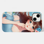 Her Sky-Blue Gaze　iPhone / iPad ケース Case-Mate iPhone Hülle (Rückseite (Horizontal))