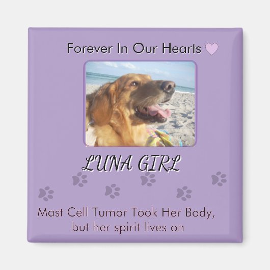 Her Spirit Stays Close to Home Magnet (Vorne)