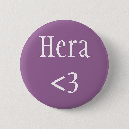 Hera <3 Griechische Göttin Button (Vorderseite)