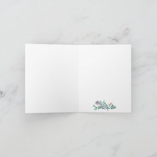 Hera Falted Foto Danke Karte (Innenseite)