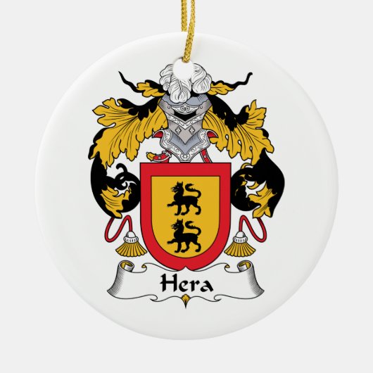 Hera Familienwappen Keramikornament (Vorne)