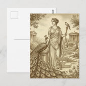 Hera Griechische Göttin Postkarte (Vorne/Hinten)