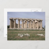 Hera-I-Tempel Postkarte (Vorne/Hinten)