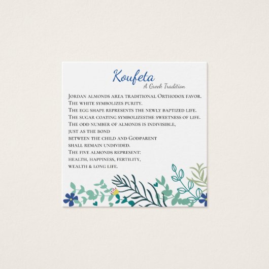 Hera Koufeta Card Blue Custom (Vorderseite)