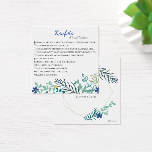 Hera Koufeta Card Blue Custom (Schreibtisch)