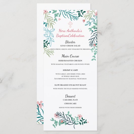 Hera Menu Menükarte (Vorne/Hinten)