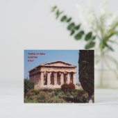 Hera-Tempel Postkarte (Stehend Vorderseite)