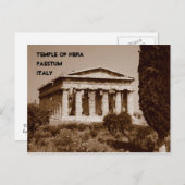 Hera-Tempel Postkarte (Vorne/Hinten)