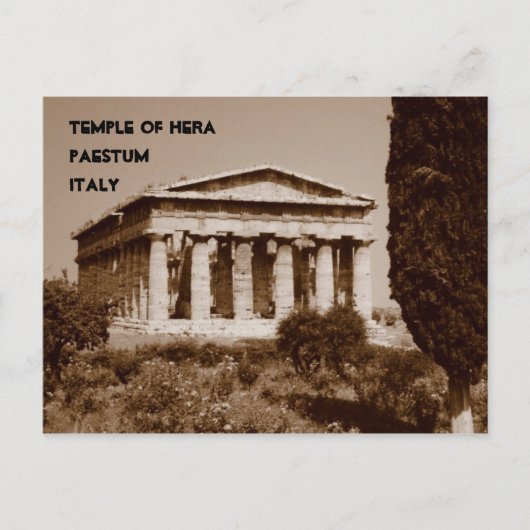 Hera-Tempel Postkarte (Vorderseite)