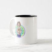 Hera und Vinnie Zweifarbige Tasse (Vorderseite Links)
