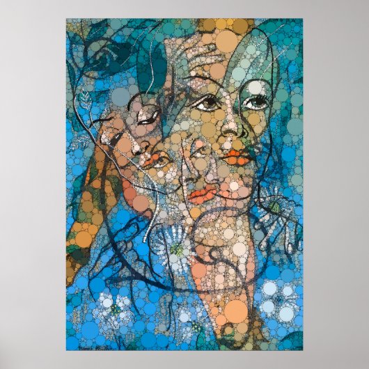 Hera, Unendlichkeit Punkte nach Francis Picabia Poster (Vorne)