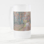 Herabfallen auf die neue Mattierte Glass-Bier-Tass Mattglas Bierglas (Vorderseite Links)