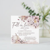 Herabfallen in der Liebe Blattkürbis Brautparty ei (Stehend Vorderseite)