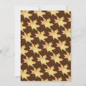 Herabfallen in der Liebe Blattkürbis Brautparty ei Einladung (Rückseite)