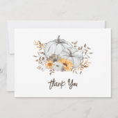 Herabfallen in Liebe Babydusche Danke Karte (Vorderseite)