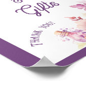 Herabfallen in Liebe-Karten und Geschenke Blumenba Poster (Ecke)